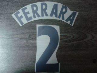 FERRARA #2 Juventus Away Centenary 1997 98 Name Number