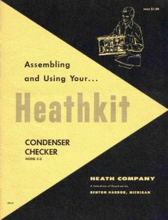 Heathkit C 3 Condenser (Capacitor) Checker Manual