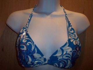 Inmocean Blue Sequin Urban Floral Print Suit Swim Outfitters Bikini 