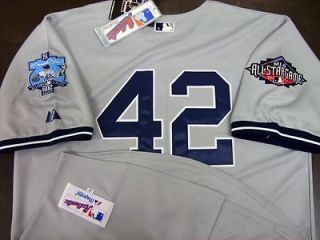 NEW New York Yankees #42 Mariano Rivera 602 Saves patch Road Jersey