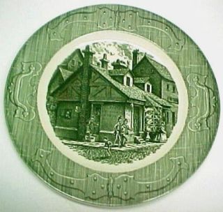    DINNERPLATE* THE OLD CURIOSITY SHOP*ROYAL CHINA USA+ 7 MORE *GREEN
