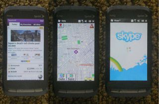 HTC TP 2 Sprint CDMA 3G WM 6.5 + WiFi Skype GPS Maps for USA, Canada 