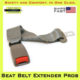 15 Universal Seat Belt Extender   7/8 buckle   grey