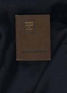 Shakespeares Merchant Of Venice ~ Macmillans Pocket Classics (1920 