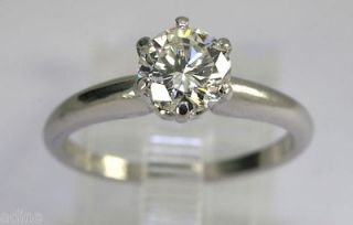   PRICE 1.07C ROUND BRILLIANT SOLITAIRE DIAMOND PLATINUM ENGAGEMENT RING
