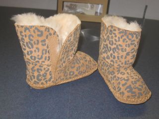   CASSIE LEOPARD BOOTIES 1001781 CHESTNUT LEOPARD SIZE 0/1 EXTRA SMALL