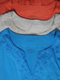 NWT Charter Club Woman Plus Size Embroidered Cotton Top   Various