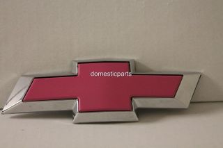 2011 2012 CHEVY CRUZE PINK FRONT & REAR BOWTIE GRILLE GOLD 