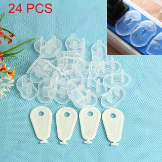 24 Pcs Safety Electric Plug Lock Cover Baby Toddler Infant Child Shock 