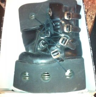 New Rock Neptuno Boots Custom 5 inch Platform Springs EUR 43 Leather 
