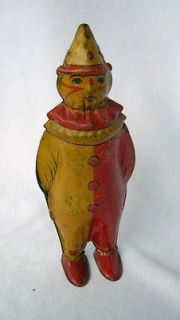 Vintage 1900s Lindstrum Johnny Circus Clown Tin Wind Up Antique Toy 