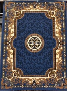 Blue Black Beige 5x7 Oriental Traditional Area Rug Carpet 2034