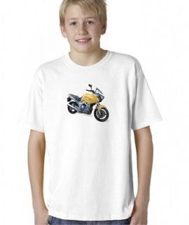 Kids Boys Childrens Yamaha Motorcycle Biker Bike T Shirt Tee