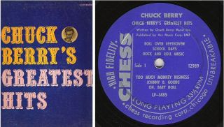 Chuck Berry / Greatest Hits / 1964 / Chess LP 1485 / Blue Label / Mono 