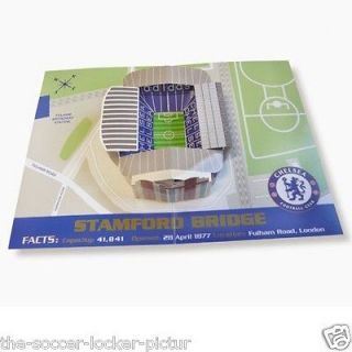 Chelsea FC Official Product 3 D Birthday Card Stamford Bridge Pop Up 