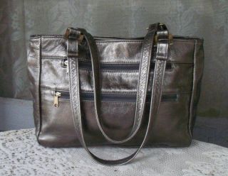SAS Dark Gold Leather Purse Bag