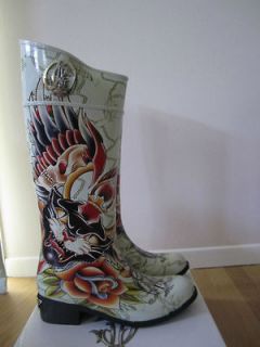 Christian Audigier Ed Hardy Rainboots Sizes 5 10