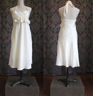 Authentic Juju & Christine Short Wedding Dress Bridal Gown Formal 