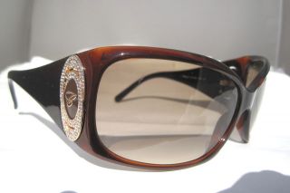 Chopard SCH 063S 0958 Sunglasses Brown Rhinestone ITALY