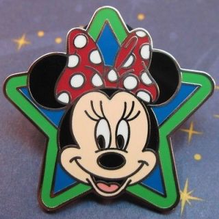 DISNEY PINS Minnie Mouse Green Blue Star 2012 Collection Lanyard