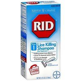 RID Lice Killing Shampoo, 4 Ounce Bottle (3 Pack)