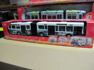   floor articulated city bus bendibus 1/50 toy green dickie free ship