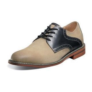 FLORSHEIM Mens Doon Saddle Oxford Shoes Gaucho Multi Suede 14104 287