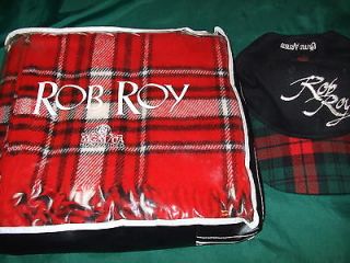 Rob Roy movie promo Lot t shirt/cap/tartan throw braveheart highlander 