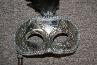   Wayne M. Kleski Mardi Gras Masquerade Mask Paper Mache piece of art