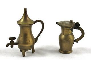   vintage Brass Samovar & Pitcher Coffee Tea Pot Russian Turkish Style