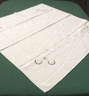 VINTAGE CUTWORK EMBROIDERED TABLECLOTH in Tablecloths