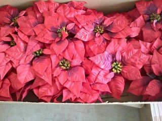   10 Christmas picks poinsettia floral Crafts decoration teardrop wreath