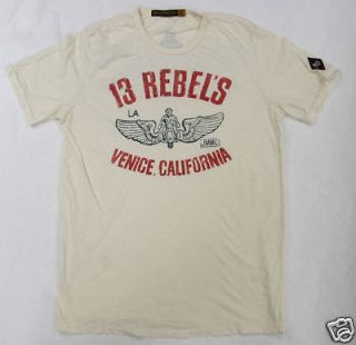Johnson Motors T Shirt 13 Rebels Venice Cream (XL)