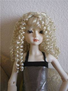 Wig for Cissy BJD sz 8/9 Baby Spiral Curls Blonde