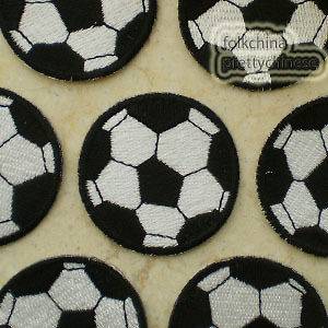 Soccer Embroidere​d Sew/Iron On Patch 48mm R0695
