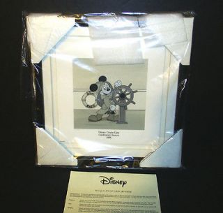 Disney Helmsman Mickey Mouse Limited Edition Serigraoh In Original Box 
