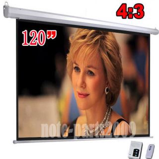   Electric Projector Screen with Remote Control for home theater TV GAME