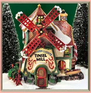Northern Lights Tinsel Mill  UTube NEW Department Dept. 56 North Pole 