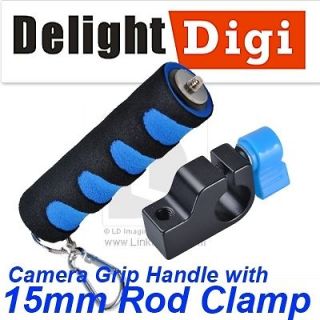 Camera Grip Handle With Rod Clamp for 15mm Rod Rig Rail Support Camera 