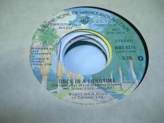 Pop Promo 45 CHRISTOPHER WARD Once in a Longtime on Warner Bros 