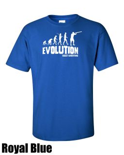 Evolution to Skeet shooting. Clay Pigeon. Premium Flocked T shirt