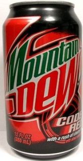 FULL Can Pepsi Mountain Dew Code Red Rush of Cherry USA (2009 
