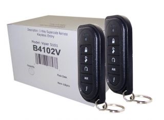   Car Remote Start and Keyless Entry 5 Button Remotes Super Code 4102V