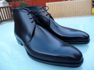 C174 George Cleverley   UK 9 E   NATHAN Chelsea Boots   Black Calf