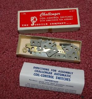 Challenger Coil Control switches O scale gauge IN Box