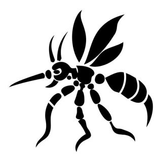 Mosquito? Insect Vinyl Wall Art Sticker Tattoo Style Design Present 