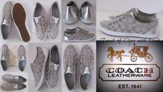 Coach LUCEY SILVER NO LACE Sneakers Sizes 7,7.5,8,8.5