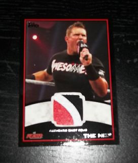 2012 Topps WWE The Miz 3 Color Shirt Relic Black Border Insert SP Card 