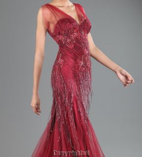   EVENING GOWN **PRICE GUARANTEE** LONG dress RED 2 4 6 8 10 12 14