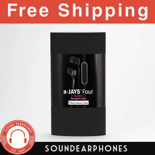   Jays Four Earbuds with Remote & Mic for iPhone (Black)  